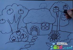 果园的简笔画怎么画