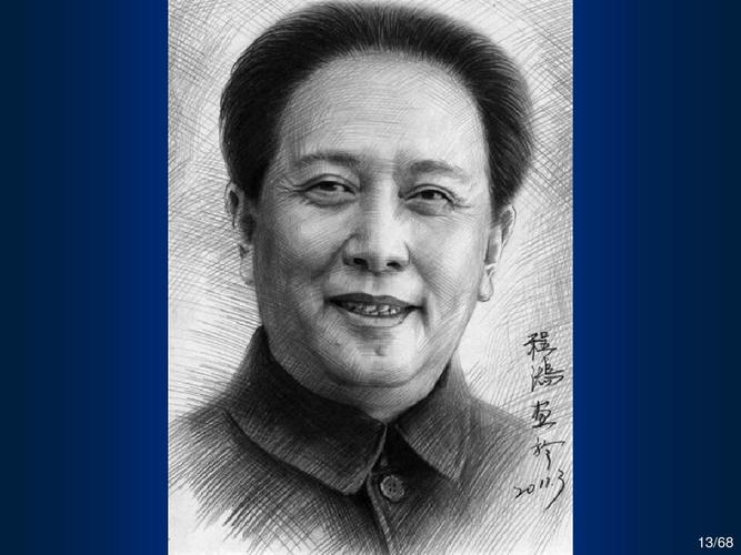 程鸿的素描肖像画ppt