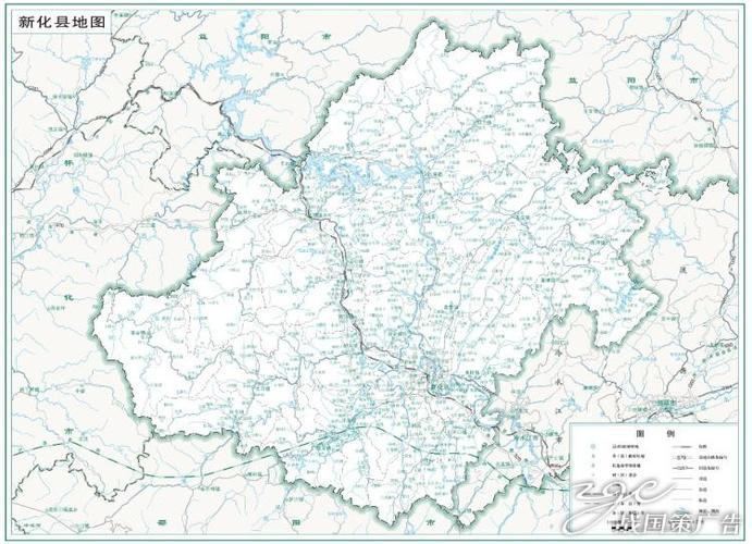 打印定制高清电子版素材交通水系卫星地形政区地图娄底市新化县