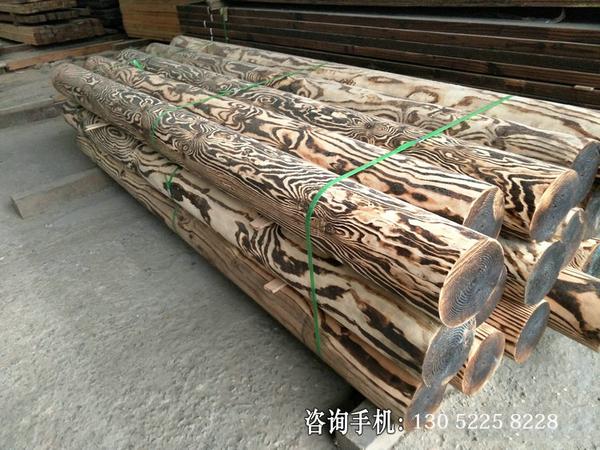 [览众板材] 花旗松原木方木材木料顶梁柱松木热销大圆木柱子 实木圆柱