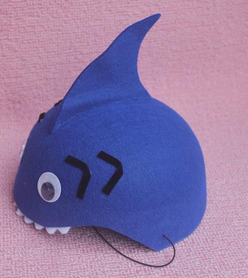 表演用品聚会装扮cos道具可爱小动物头饰大鲨鱼帽子大鲨鱼头饰