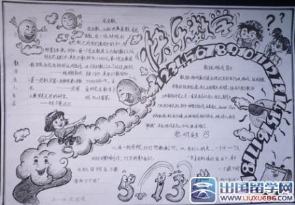 数学手抄报图片简单又漂亮6年级数学手抄报图片简单