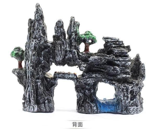 仿真顺风假山装饰造景假山石头水族箱仿真树脂假山