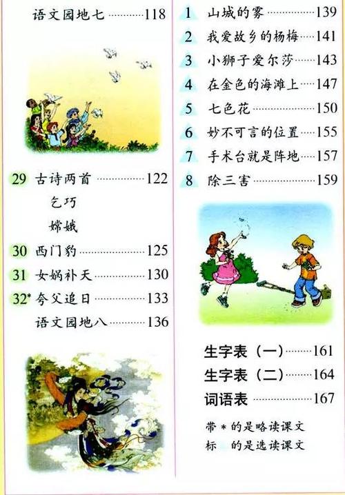 2002年审人教版三年级语文下册微课本(89～172页)