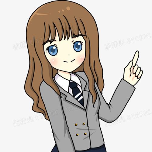图精灵 免抠元素 卡通手绘 > 学生妹