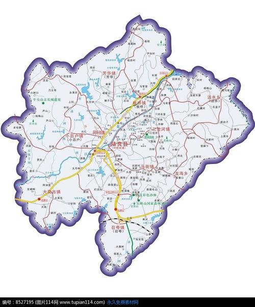 云南陆良县地图云南行政地图矢量