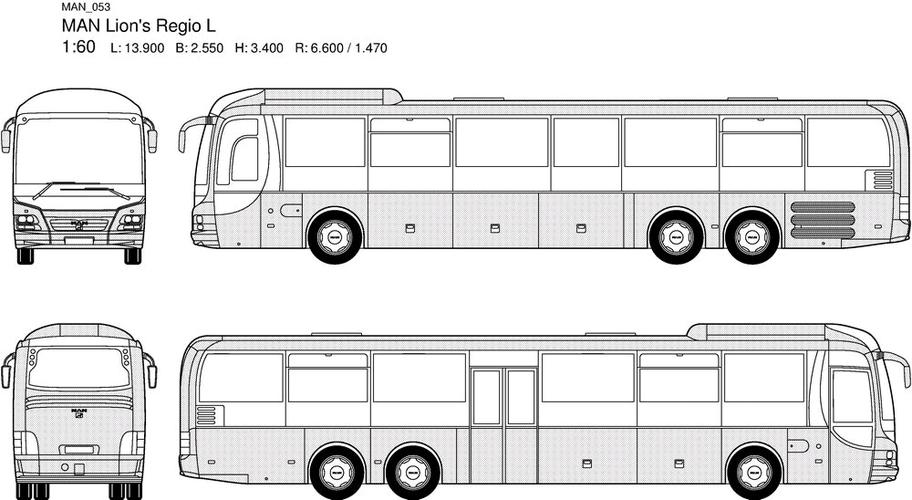 试运行部分客车平面图