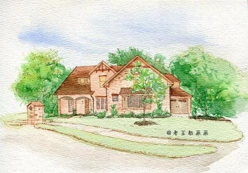 小清新风景画不难画,详细画画教程分享给你