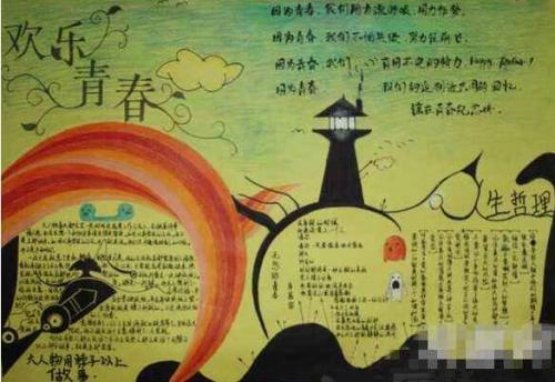 我的青春和梦想手抄报 我的梦想手抄报