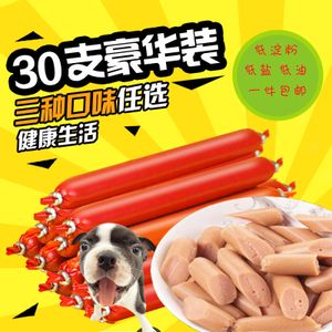 狗吃的零食香肠金毛比熊泰迪猫猫宠物训练食品包邮30支狗狗火腿肠