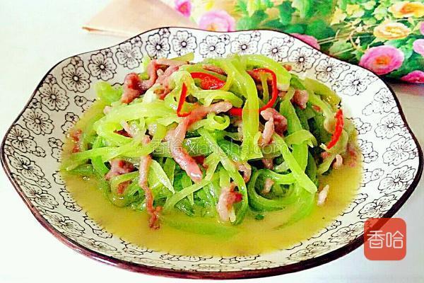 莴笋炒肉丝