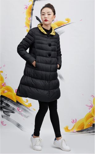 雪国天娇中国国风羽绒服冬白鸭绒绒女中式民族羽绒服