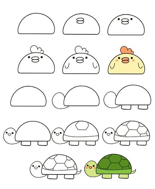 小动物简笔画大全可爱