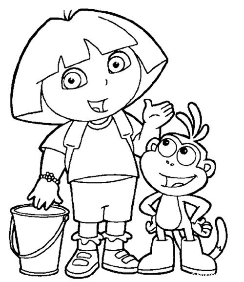 朵拉简笔画图片大全