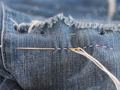 一步步教你如何完美修补破洞牛仔裤
