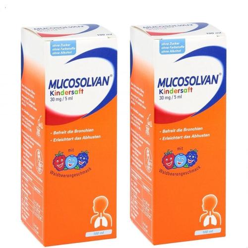 德国原装进口mucosolvan沐舒坦婴幼儿儿童咳嗽化痰果味糖浆【预售26号