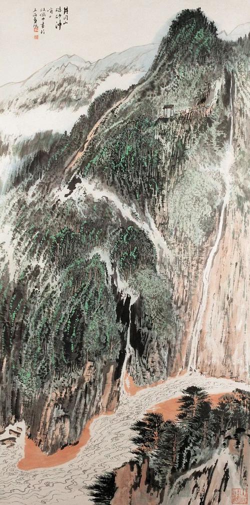 陆俨少山水艺术风格解析|山水画|画家|水墨|写意_网易