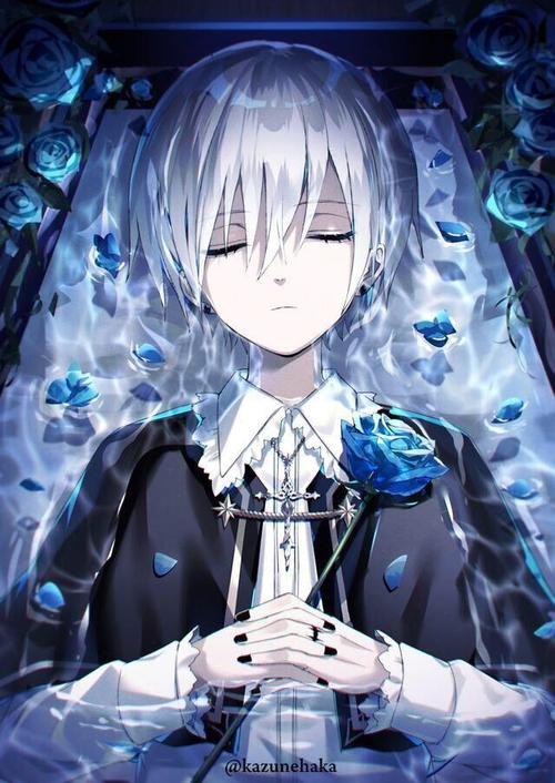 冰冷的冷色系动漫高清壁纸,青春的少年少女每一次回眸