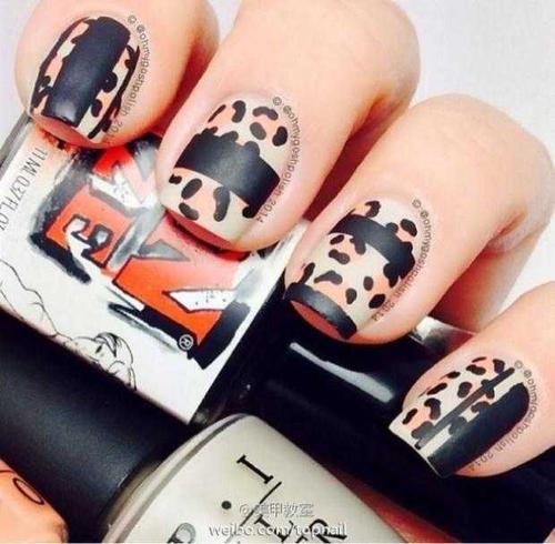 美甲帮图片豹纹 豹纹美甲造型图片大全(2)
