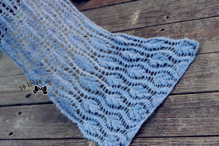 201705~~~钩针叶子花长披肩(视频教程)|编织博客