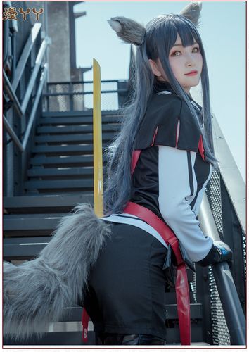 cos服明日方舟cos德克萨斯拉普兰德cosplay服女假发耳朵尾巴道具