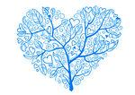 手绘爱心树
