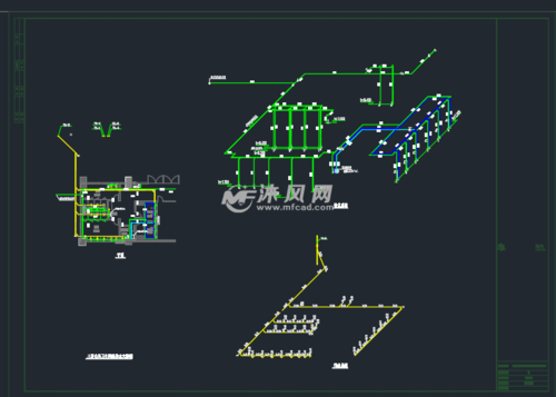三层公共卫生间给排水大样图