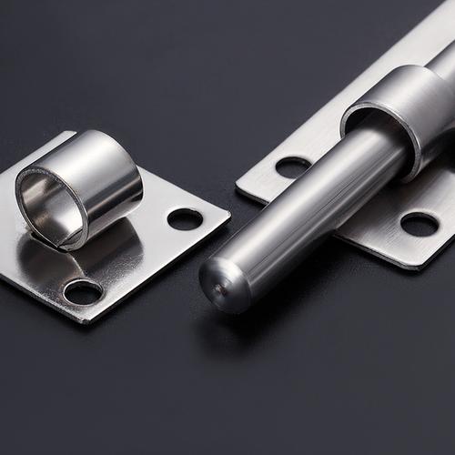 明装门栓挂锁门闩 加厚左右门销 包邮加大号大门不锈钢防盗插销