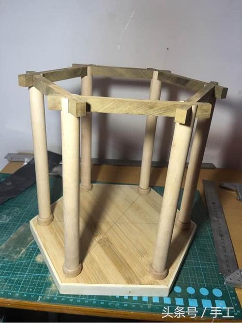 一次性筷子,榫卯结构,完美复制一座《重檐六角亭》