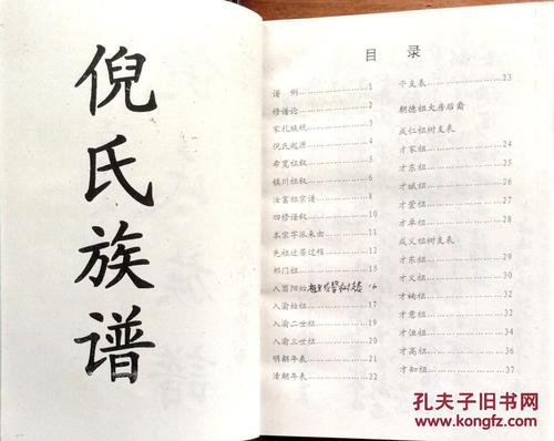 倪氏族谱(渝籍) 影印版
