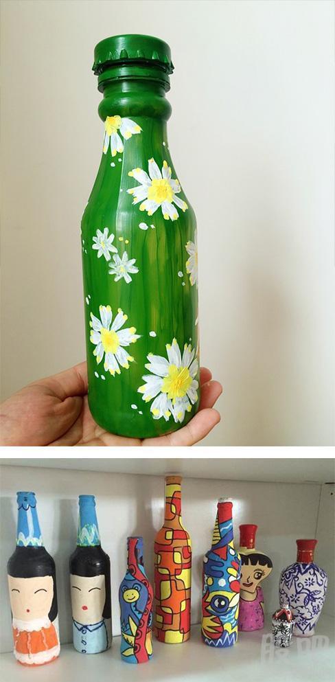 丙烯瓶子画简笔画