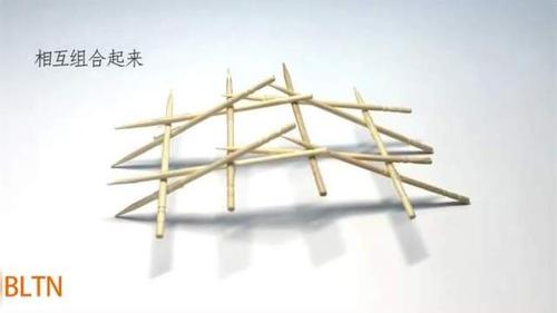 牙签倍力桥-儿童物理化学科学小实验