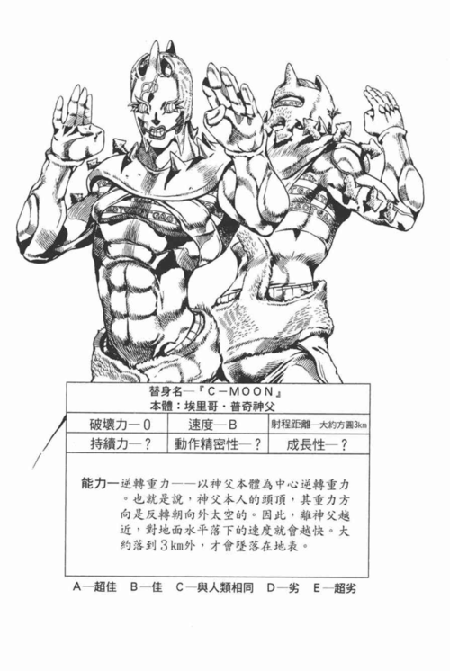 ⑦普奇神父 与绿色婴儿融合后得到了新的替身 【c-moon】