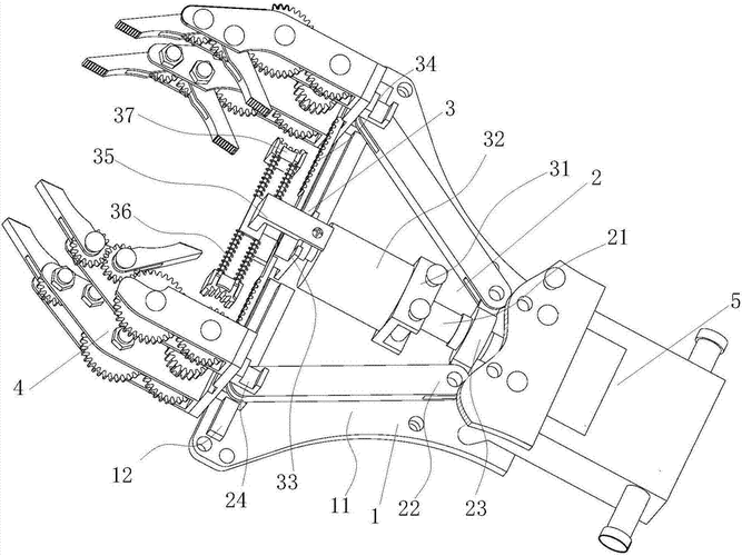 一种可变姿态垃圾捡拾末端执行器制造技术