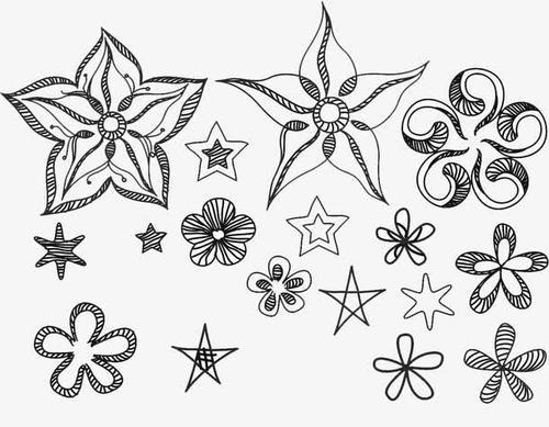 好看的装饰简笔画花