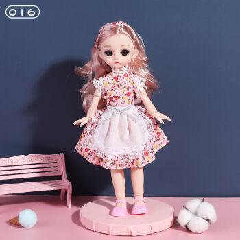 30厘米芭比娃娃小号公主套装23关节3d真眼bjd洋娃娃女孩玩具生日礼物