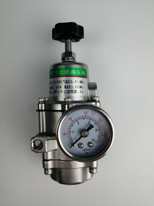 气源处理阀门定位器附件不锈钢减压器减压阀yt-205空气过滤减压器