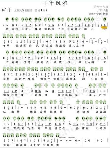 给你个千年风雅,6孔的陶笛谱