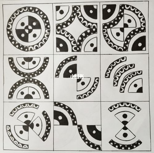 构成-基本型的重组_设计_平面构成_人文_绘画