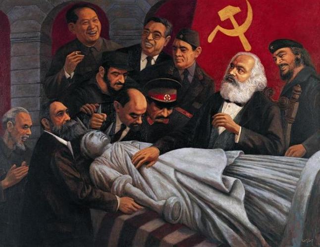 油画家刘长春的《红色寓言》