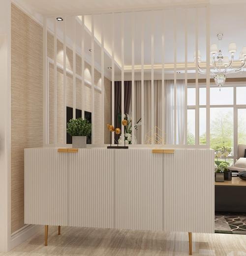 轻奢入户玄关柜隔断柜屏风后现代玄关柜鞋柜组合隔断