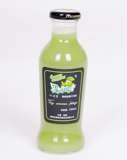 0ml玻璃瓶野生猕猴桃饮品正标