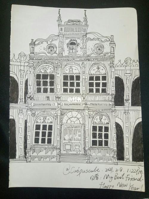 建筑物～_绘画_文化_绘画