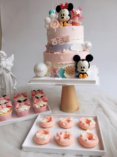 米妮甜品台| 女宝蛋糕| 女宝宝百天甜品台_甜品台_女宝_米妮_蛋糕_女