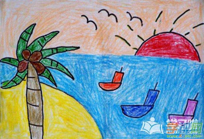 五年级儿童画图片