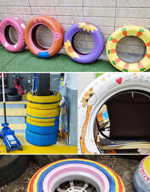 彩色油漆轮胎水性漆防水彩绘油水泥花盆手工艺术漆幼儿园彩绘漆