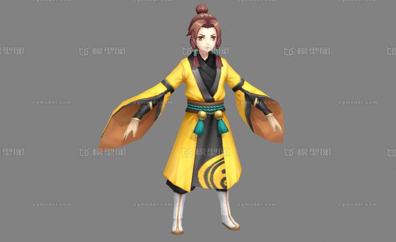 古代 小男孩 黄衫少年郎 道童 童子 少爷 美少年