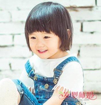 小女孩蘑菇头短发发型图片 女孩蘑菇头发型图片