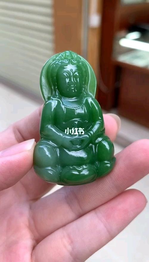 和田玉碧玉阳绿观音