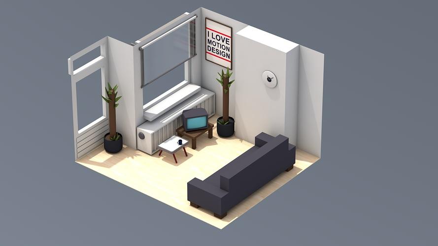 室内小场景建模练习